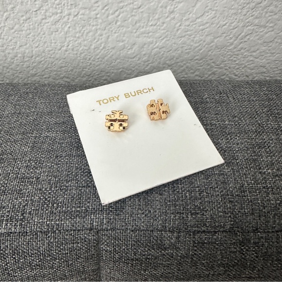 tory burch logo earrings - Picture 1 of 3